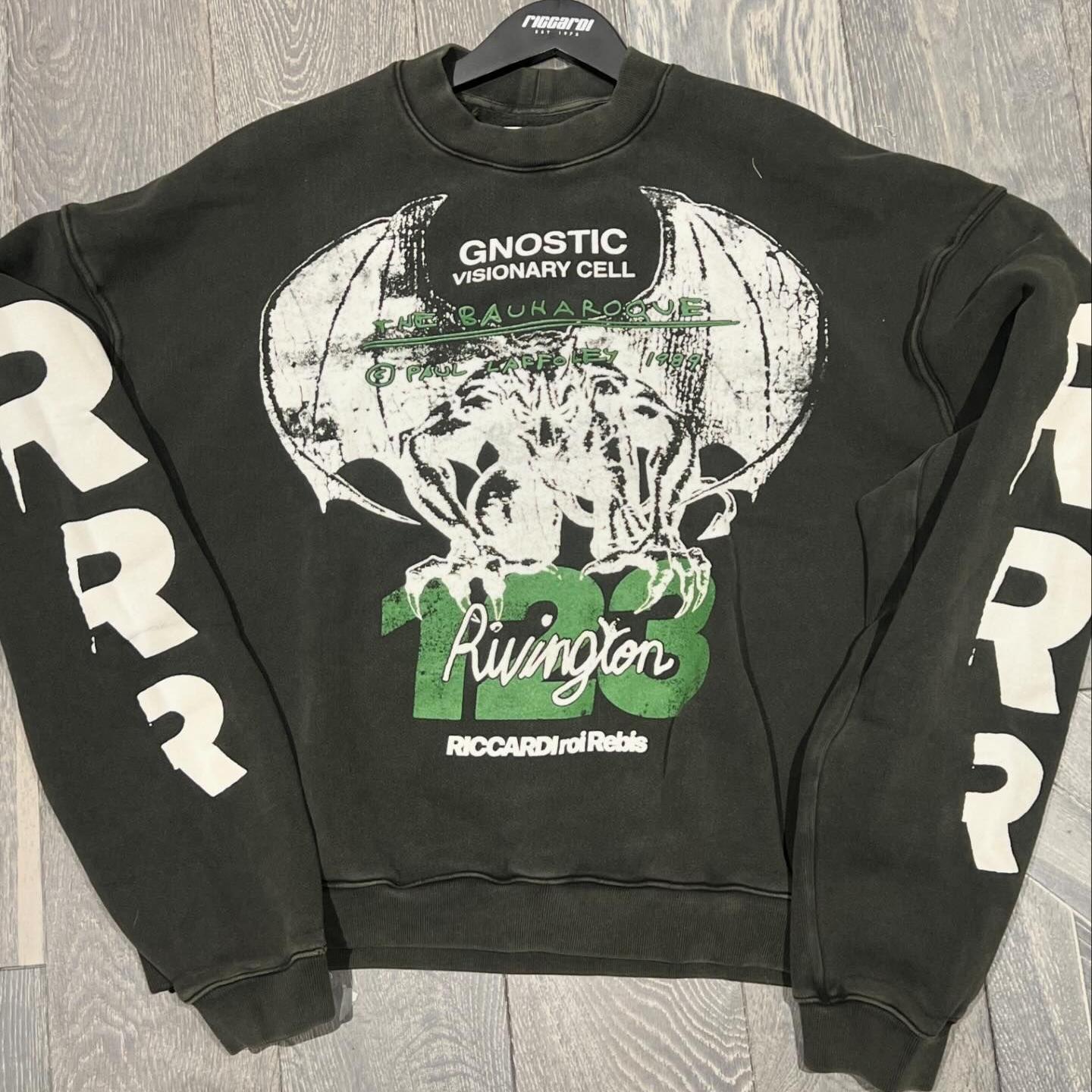 RRR 123 Gnostic Visionary Cell 美式高街宽松套头限定圆领卫衣-Taobao