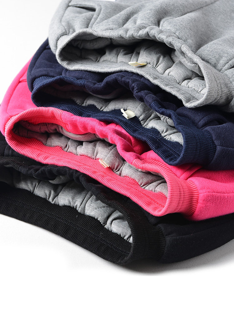 Girl Cotton Pants Plus Suede Thickened 3-3 Winter Outer wearing Sport Pants CUHK Child North Pinch Cotton Warm Pants
