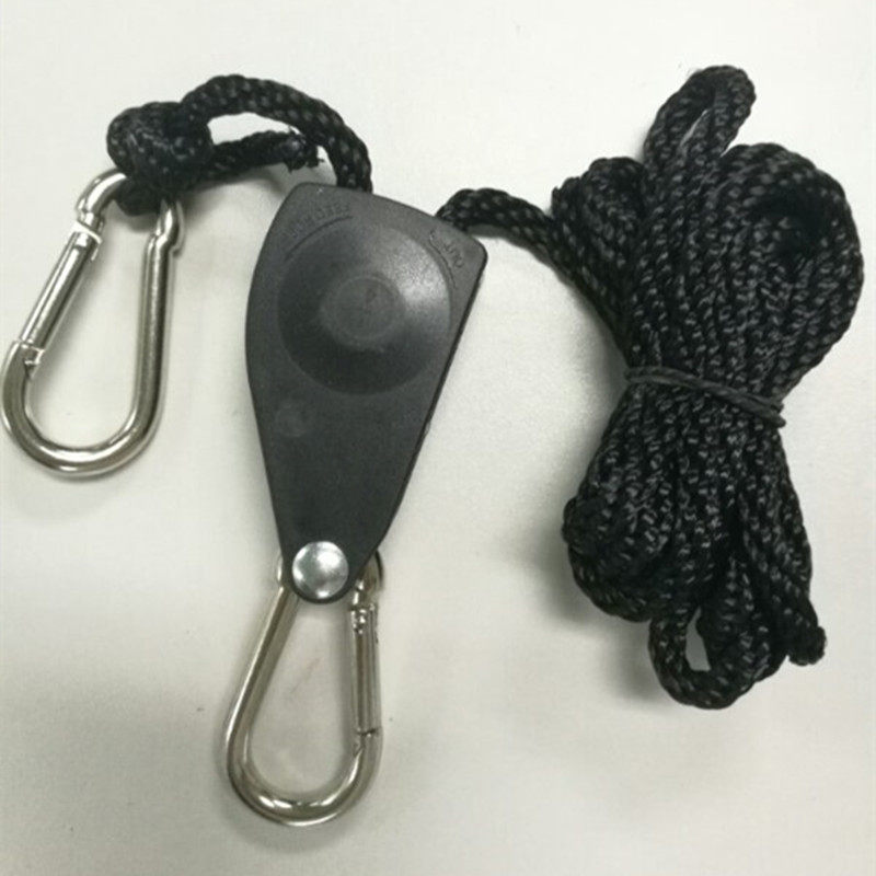 1 4 Plant light lifting ratchet hooks nylon sling hoist Outdoor Tent Metal Durable Tightener