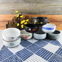 2 Fashion Day Style Rice Bowls Soup Bowls glazed Lower Bowls Restaurant Rice Bowls Hand-painted Ceramic Bowls Home Meal with small bowls