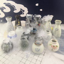 Japan-style Toothpicks Silo Ceramic Toothpicks Small Jars Sushi Sashimi Decorated Pendulum disc Decorative Pendulum dry Ice Cups Pot Rind