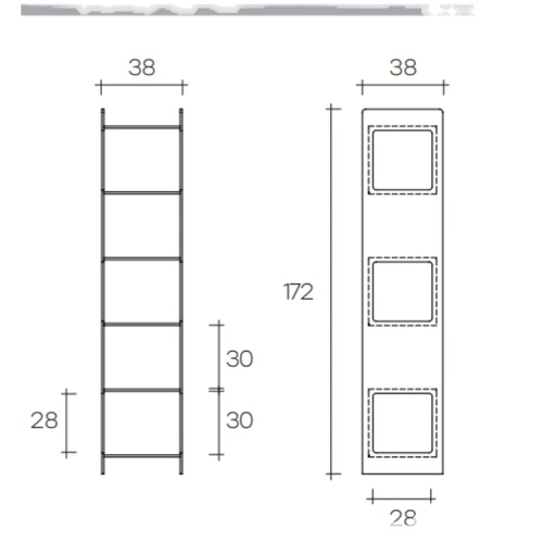 Итальянский импорт Fiam Magique Totem Glass Display Multi -Layer Shelf