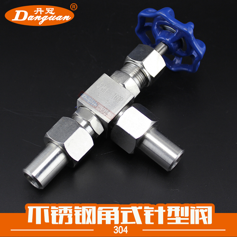 304 stainless steel angle needle valve J24W-160P high pressure welding stop valve