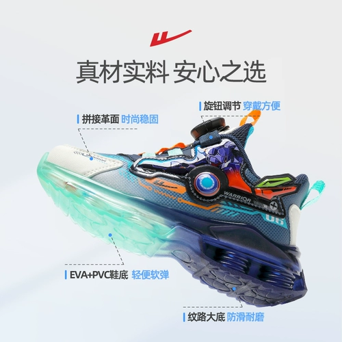 Warrior, сетчатая детская дышащая спортивная обувь для мальчиков, осенняя, тренд сезона