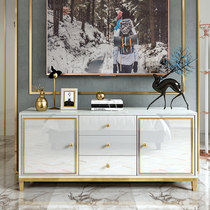  Light luxury bedroom TV cabinet high postmodern simple small apartment master bedroom room paint high cabinet dining side cabinet