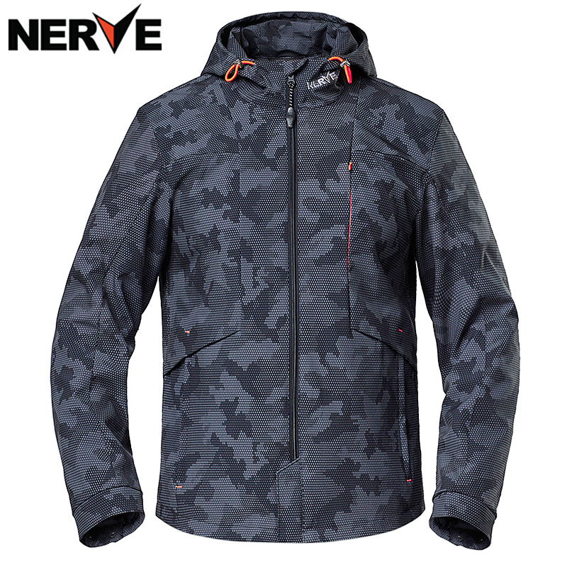 NERVE Nev Locomotive Anti-Fall Rider's Locomotive Suits for Men's Casual Winter Waterproof Riding Suit