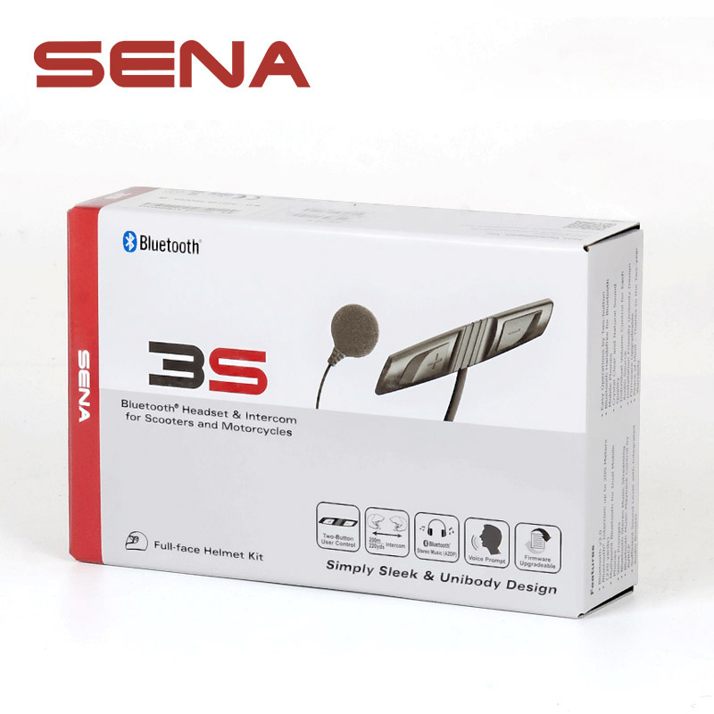 American SENA SENA 3S National motorcycle motorcycle rider riding front and rear seat intercom helmet Bluetooth headset