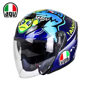 AGV K5 JET motorcycle Motorcycle men's double lens half helmet Four seasons helmet Summer half duplex racing helmet