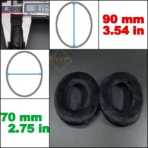 Oval Headphone Cover 70*75*85*90*95*100*110mm Sponge Cover Earmuff Leather Cover Headphone Accessories