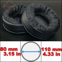 Ultra-thick three-dimensional cutting 80 85 90 95 100 105 110mm velvet headphone sleeve earmuff sponge sleeve