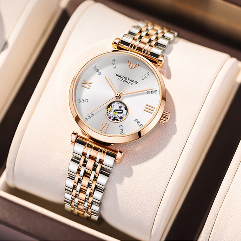 Amanie Full Star Lady Watches Mechanical Watches 2021 The new  Valentine's Day gift brands send women watches