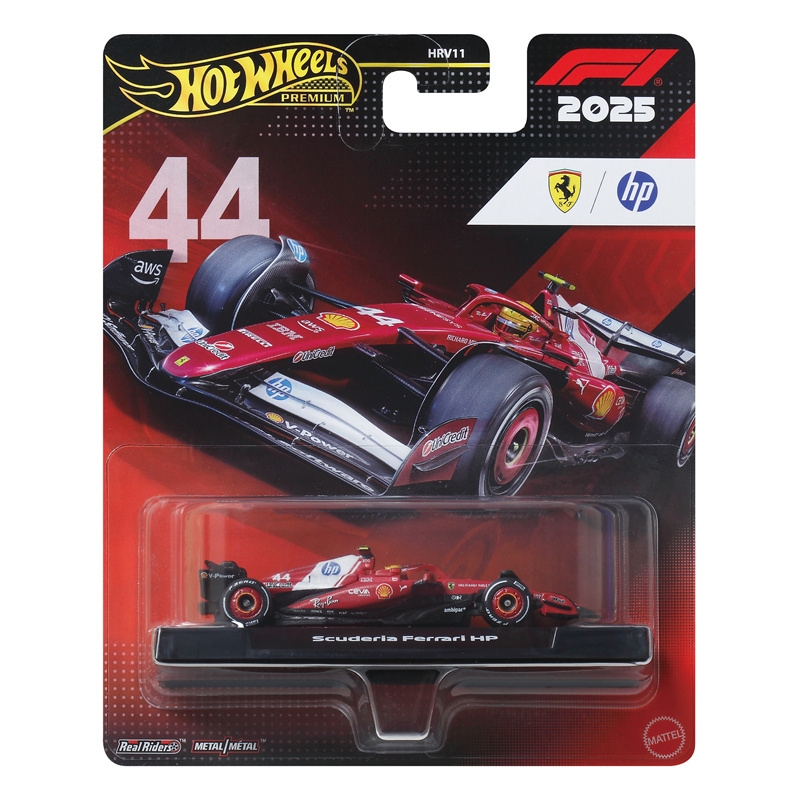Hot Wheels Hrv11 Gold Label F1 Formula Racing Car Ferrari No. 44 Hamilton Hotwheels