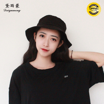 Japan UV fishermans hat female spring summer black Korean version of Japanese Joker anti-ultraviolet sunshade sun hat tide