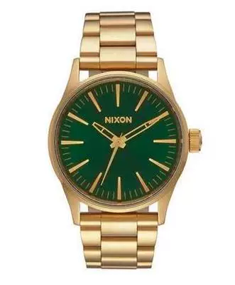 Покупка за рубежом подлинные часы Nixon a045511 местный тиран золотой зелёный маленькие свежие и нейтральные часы
