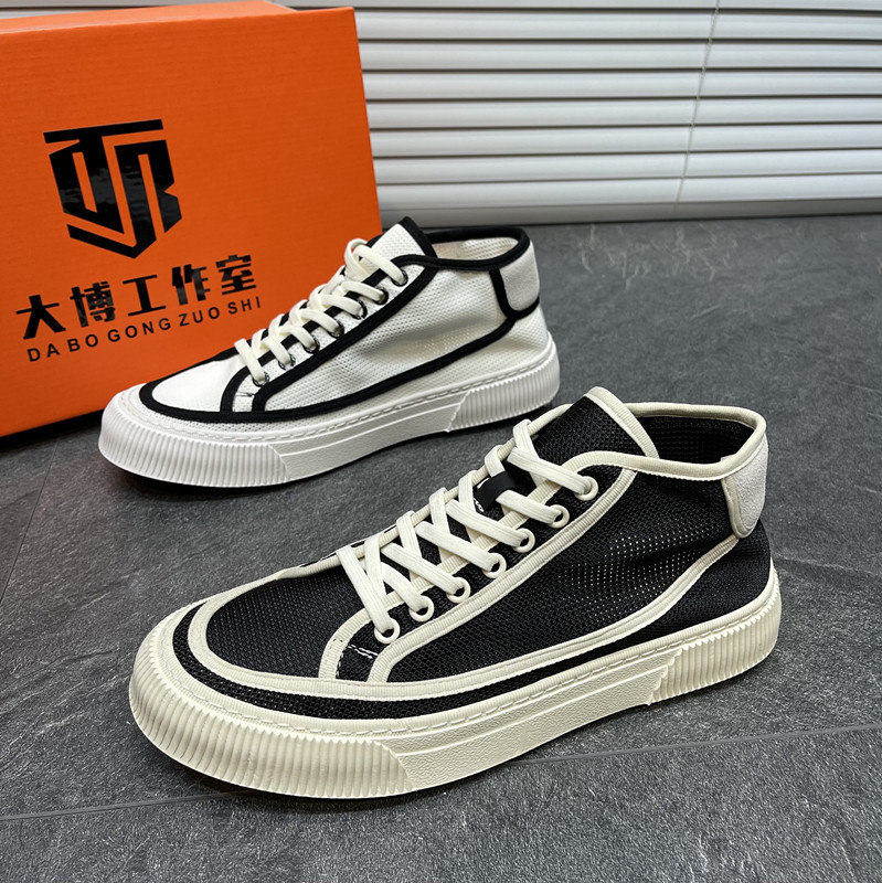 Men's shoes 2021 new summer thin mesh shoes hollow mesh deodorant high-top shoes casual breathable men's sneakers