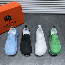 Cloth shoes Mens breathable Soft Bottom One foot pedal sloppy head Shoes Ugly summer Little White Peppers Casual Mens Sails Shoes Cloth Shoes