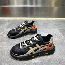 Mens shoes 2022 new winter cotton shoes Old daddy shoe trend 100 lap thick bottom heightening shoes low helping sports casual shoes man