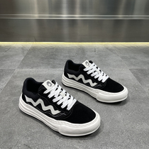 Men Shoes 2023 New Spring Genuine Leather Board Shoes Trend 100 lap Dissolves Low Shoes Thick Bottom Canvas Men Casual Shoes