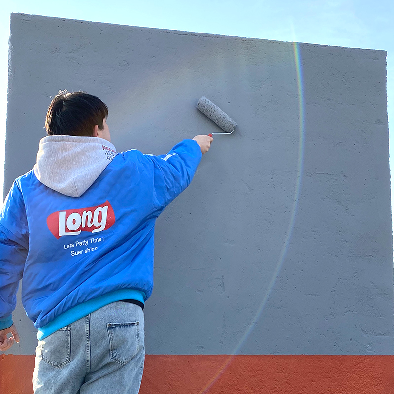 Exterior Wall Waterproofing Paint Home Outdoor Wall Water Leak Sunscreen Self-Brushed Leak Paint Latex Rubber Paint Refurbished God