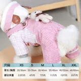 Одежда для щенка плюшевая осень и зимняя кошка питомца Бишон Померанская осень Маленький щенок Держите теплую густую зиму