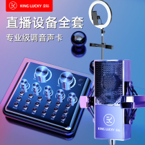  Jinyun V18 sound card live mobile phone special equipment full set of microphone K song artifact anchor recording singing set