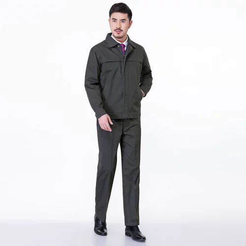 Чистый хлопок рабочей одежды набор мужских управления работниками лидерства кадров
