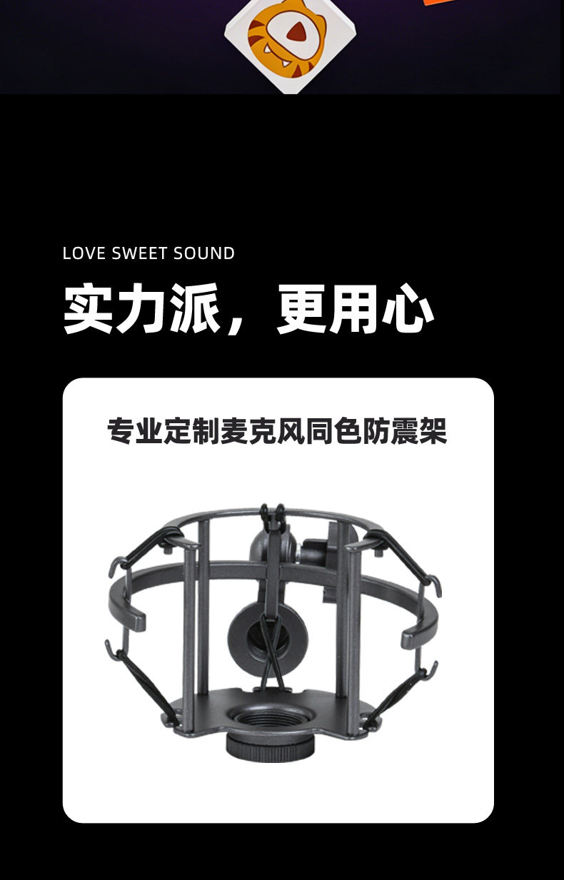 AYM A3 Pro大振膜电容话筒 有线录音配音直播 K 歌专业收音麦克风