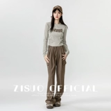 Осенний ретро приятный телу короткий лонгслив, в американском стиле, по фигуре, на шнурках