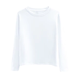 Весенний белый осенний цветной приятный телу лонгслив