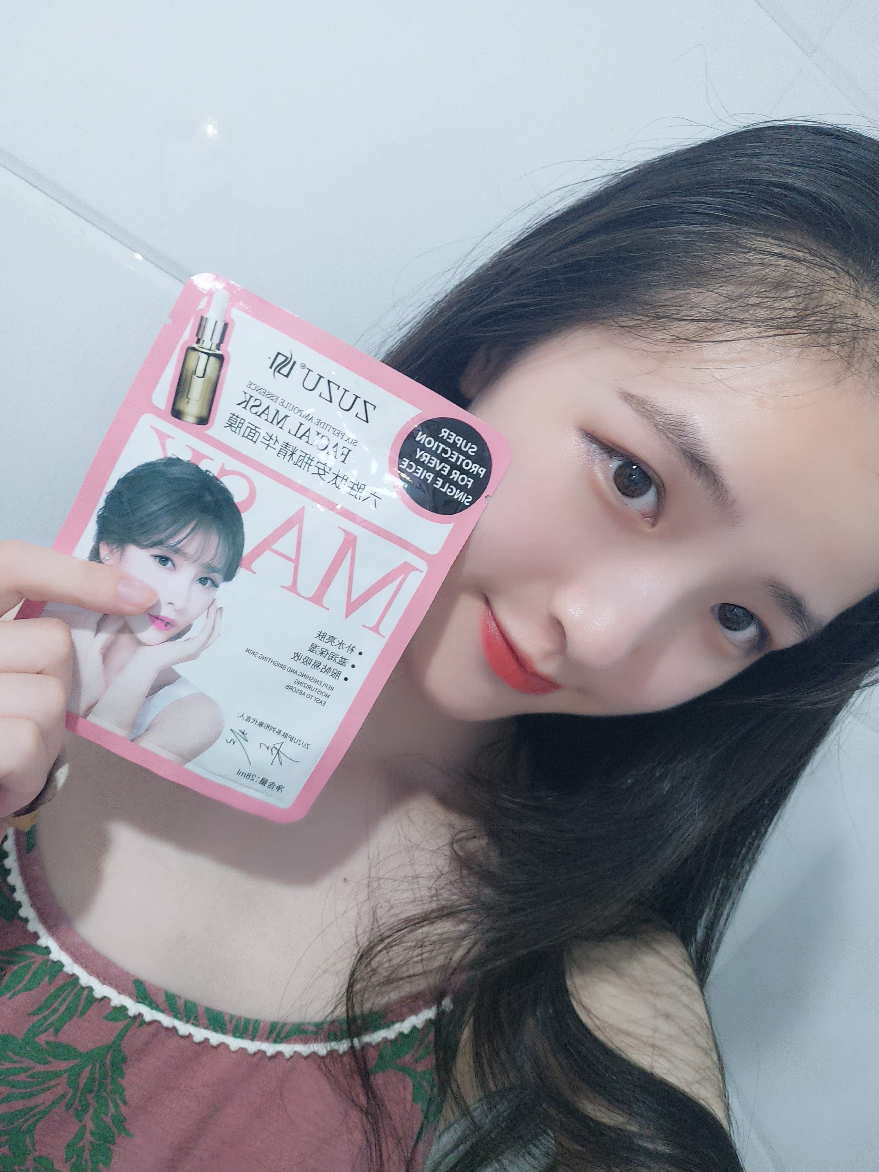 Zuzu new Six-peptide mặt nạ chống tinh chất dưỡng ẩm làm sáng da săn chắc làm sáng da 10 viên có sẵn cho bà bầu mặt nạ dưỡng ẩm cho da khô