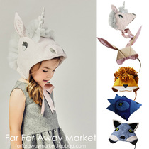Little Goodall Childrens Unicorn Wool Wool Ear Hat made in the United States