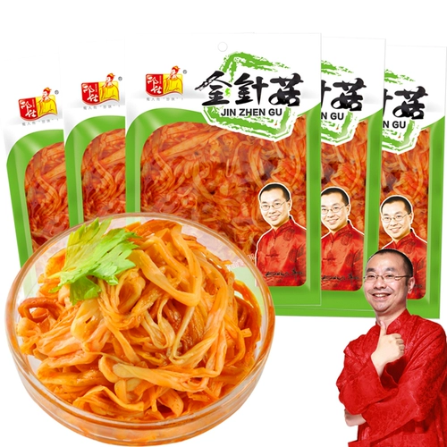 邓仕 Красное масло Enoki Mushroom 200g*5 Sichuan Micro -Spicy Rice Dicles Mabled Kimchi соус маринованные маринованные повседневные закуски