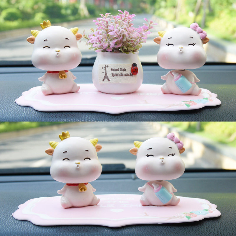 Car Decoration Shaking Head Perfume Car Doll Car Interior Accessories Goddess Model High-end Cute Center Console Decoration Mavericks