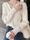 Gentle V-Neck Knitted Sweater for Women, Autumn and Winter New Style 2026, Long-Sleeved, Versatile, Slimming, Korean Style Inner Layering Top