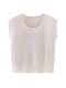 Design-Focused, Unique, Regular Shoulder Knit Short-Sleeve T-Shirt for Women, Summer 2026 New Style, Hollow-Out Inner Layer Base Shirt Top
