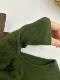 Vintage Green Unique and Beautiful Base Layer Sweater for Women, Autumn and Winter Warm Knit Inner Layer with Stand Collar, Soft and Trendy Top