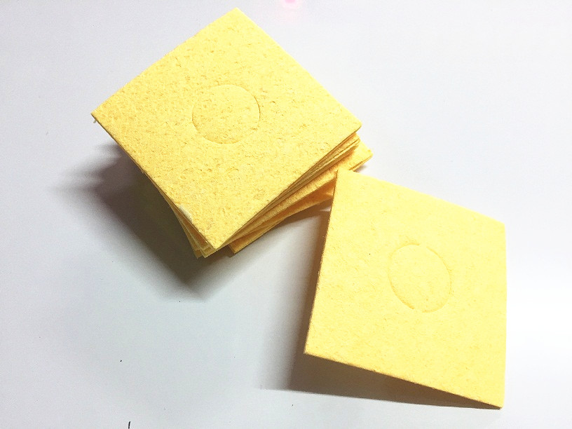 Thickened soldering iron sponge cleaning sponge high temperature resistant compressed sea cotton branded iron head sea cotton welding except tin