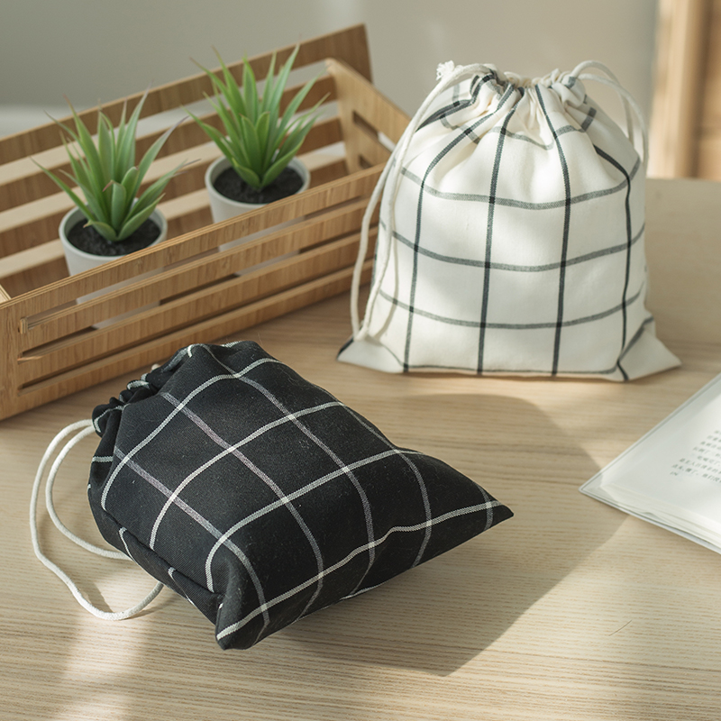 Fabric drawstring bundle pocket ins student small cloth bag miscellaneous storage bag small items sub-packing bag small cloth bag