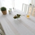 Đệm khăn trải bàn vải thảm bàn cà phê phòng nhà sống đệm nhỏ tươi khăn trải bàn màu trắng hình chữ nhật rỗng bìa khăn - Khăn trải bàn