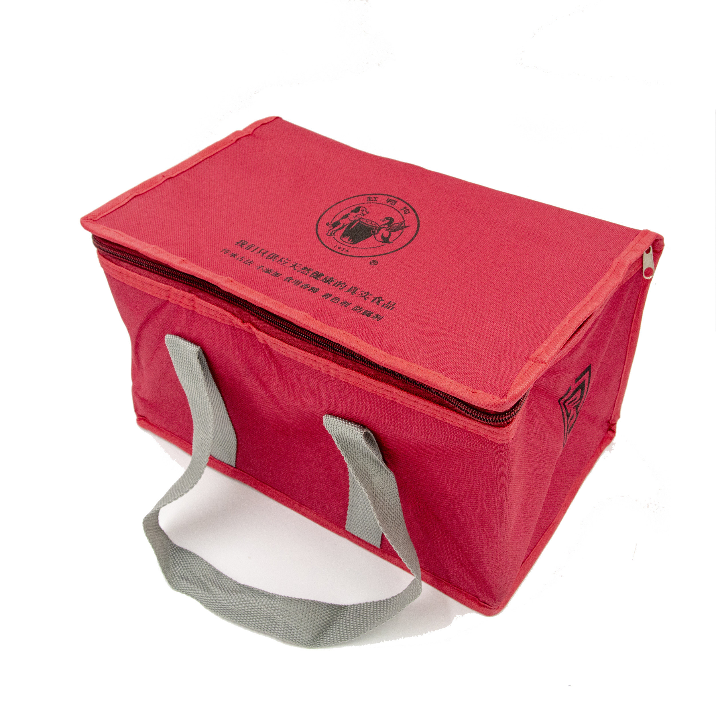 Tank duck dog insulation bag cold and warm insulation environmental protection cloth bag red lunch bag thick large portable