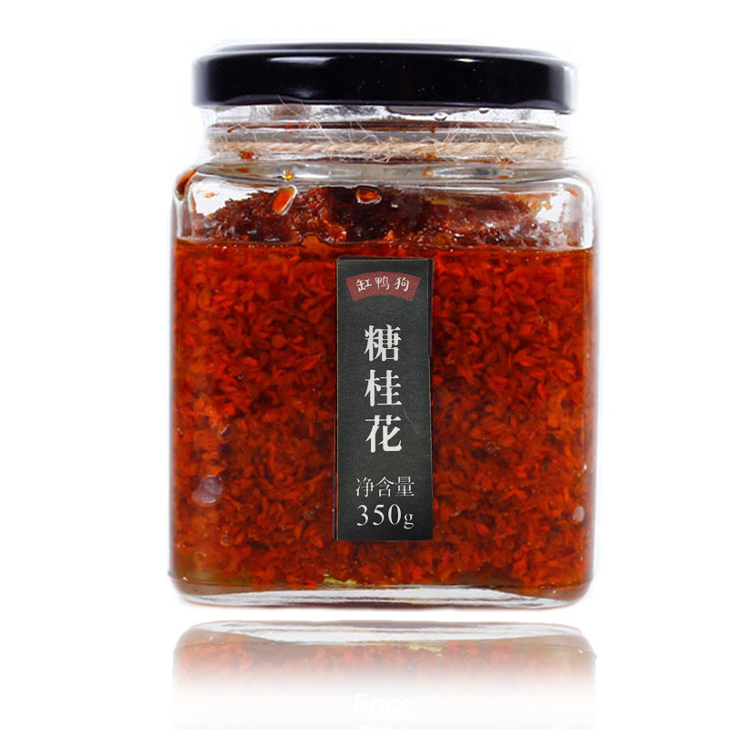 Tank duck dog home brewed sugar sweet osmanthus 350g bottle (new in July) Golden osmanthus sauce Ningbo specialty time-honored brand