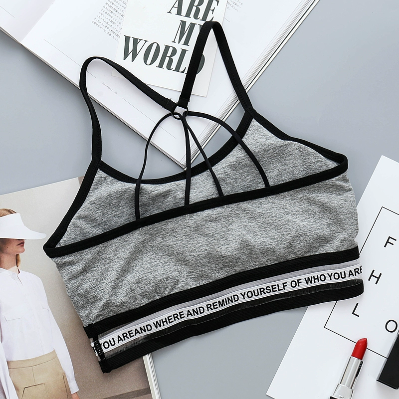Áo crop top, áo ngực quấn, đồ lót thể thao chữ, vest nữ, áo ngực trẻ, phát triển nữ, học sinh trung học cơ sở