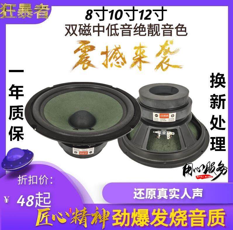 8 storm 8 inch 10 inch bass horn ktv bag room professional high power K song singing speaker double magnetic middle bass