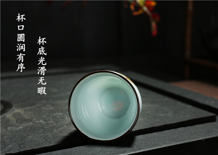 Bình thủy tinh vẽ tay bằng gốm 2 ly rượu vang trắng ly rượu vang vàng 100ml ly rượu thủy tinh lớn đặt rượu vang Trung Quốc - Rượu vang ly uống rượu mạnh