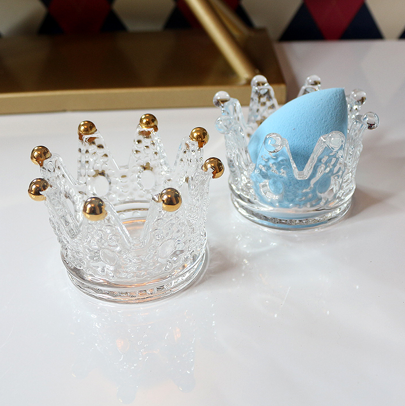 ins Wind beauty makeup egg storage shelf jewelry rack Net red makeup egg cotton sponge egg tray desktop storage box