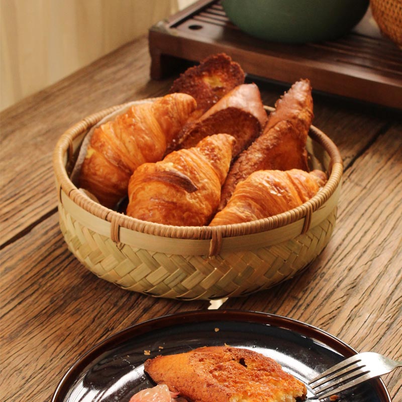 Home Bamboo Hand Bamboo Handicrafts Bamboo Basket Kitchen with Steamed Frame Round Frame Bamboo Bumper Frame