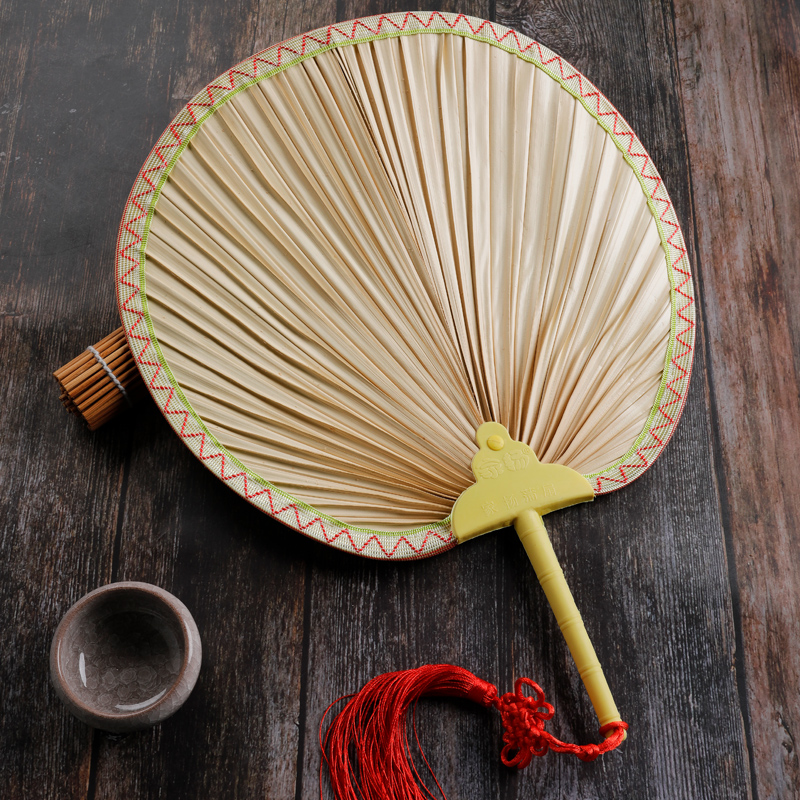 Daily fan-style children Summer carry-on hand fan round female-style palm leaf dance photo Pfan retro style