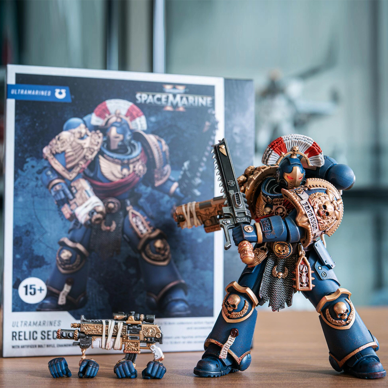 Sam's Version of Warhammer 40K Space Marine 2 Extreme Warrior Relic Armor Emperor's Guard Toy for Boys