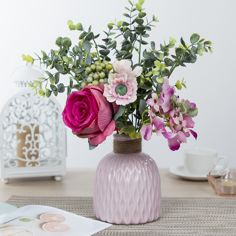 Fake flower decoration small living room decoration flower lavender partition floral device shoe cabinet decoration simulation home accessories