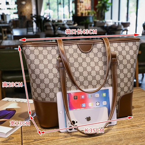 Вместительная и большая сумка через плечо, демисезонная сумка на одно плечо, Гонконг, из натуральной кожи